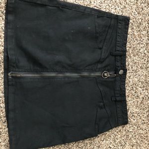 Black jean skirt